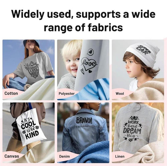 Hisiu HTV-9 Wärmeübertragungsvinyl schwarze Folie 12 inch x 10 ft hohe Flexibilität und Haltbarkeit