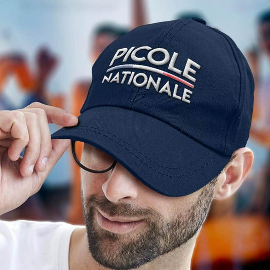 STC Nationalpikolaus-Kappe, Dunkelblau, Kappe, französisches Design, ideal für festliche Anlässe.