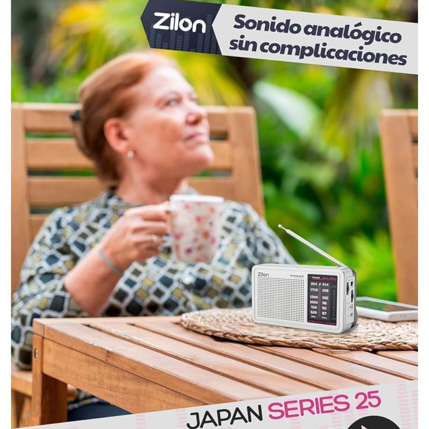 Zilon Retro Transistor Radio, tragbar, FM/AM, analog, ideal für Notfälle, Kopfhörereingang, einfacher Gebrauch, hervorragender Empfang.