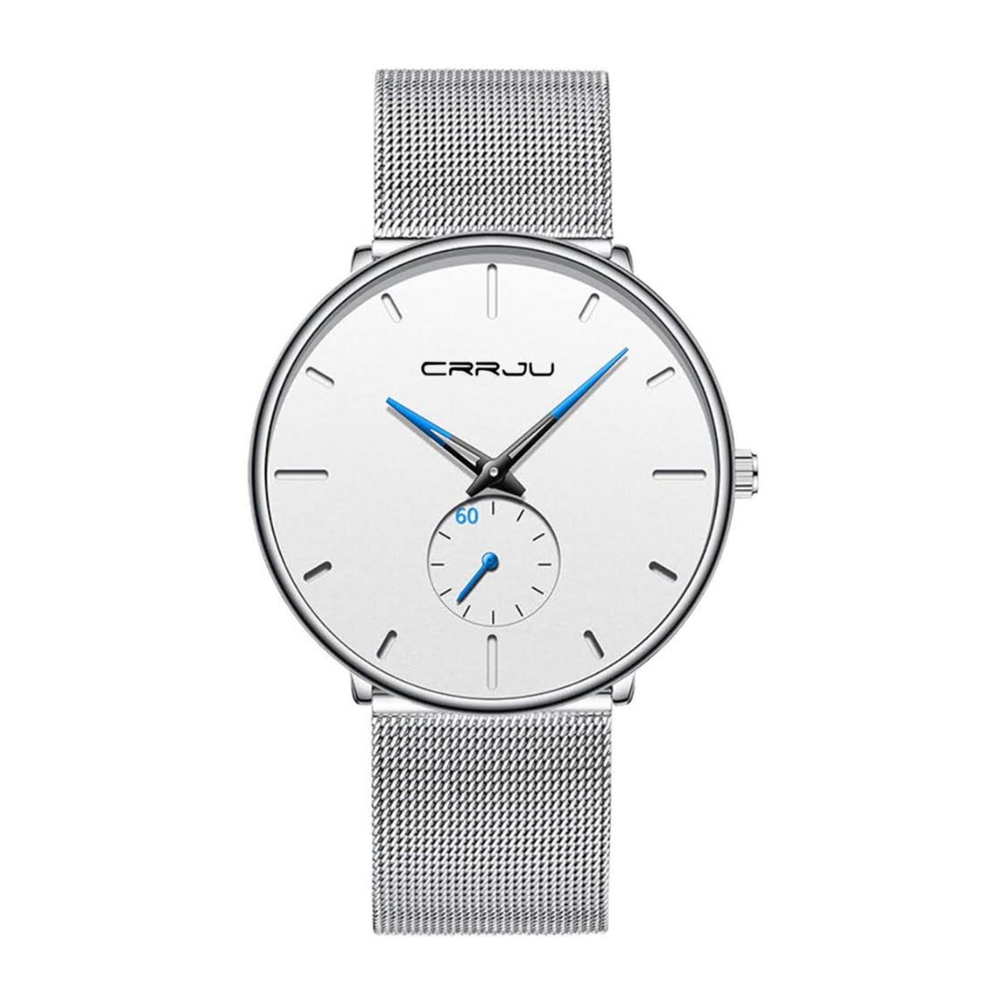 FIZILI Herren Uhr 086, Ultra Dünn, Schwarz, Minimalistisch, Quartz, Milanese Mesh Edelstahl, Elegant und Zeitlos.