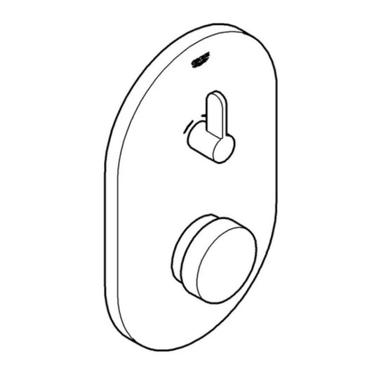 Grohe Eurosmart CT, 36321000, Selbstschluss-Brausebatterie, mit Mischfunktion, Chrom, Fertigmontageset für UP-Einbaukasten.