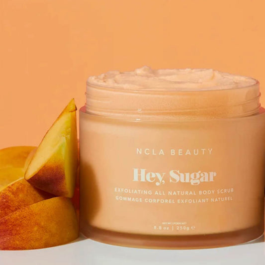 NCLA Beauty, Body Scrub, Körperpeeling, mit pfirsichduft, sanfte Peelingwirkung, für geschmeidige Haut.