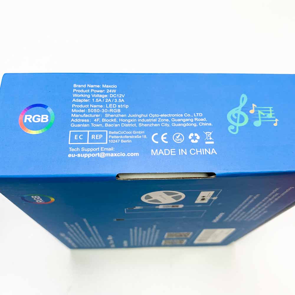 Maxico Strip Light Wifi - EU Version 10M - Smart LED lighting with app control, RGB colors, dimmable, music synchronization