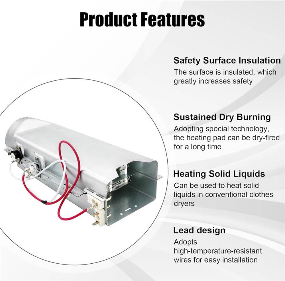 LG 5301EL1001A Trockner Heizelement Montage - Perfekter Ersatz für DLE3777W, DLE5977B, DLE5977S