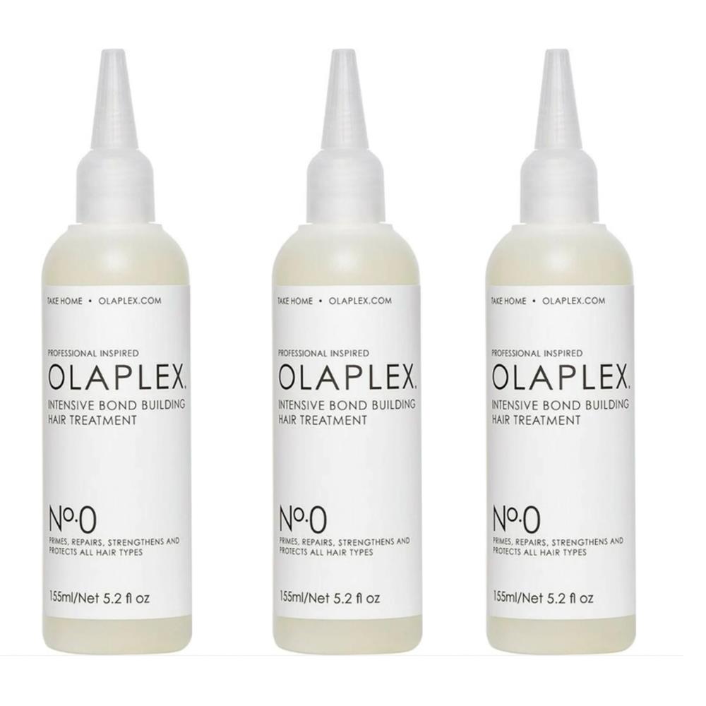 3 Stück Olaplex No. 0 - Intensive Bond Building Treatment - Stärkt und repariert geschädigtes Haar, für alle Haartypen geeignet, professionelle Salonqualität