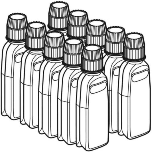 GEBERIT Durgol AquaClean Entkalkungsmittel, 10 x 125 ml, gebrauchsfertig, für Mera Tuma Sela, 147.048.00.1, effektive Entkalkung.