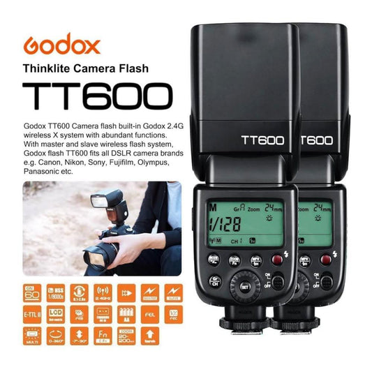 Godox TT600 2.4G Wireless Flash Speedlite Master/Slave Blitz mit integriertem Auslösesystem für Canon Nikon Pentax Olympus Fujifilm Panasonic