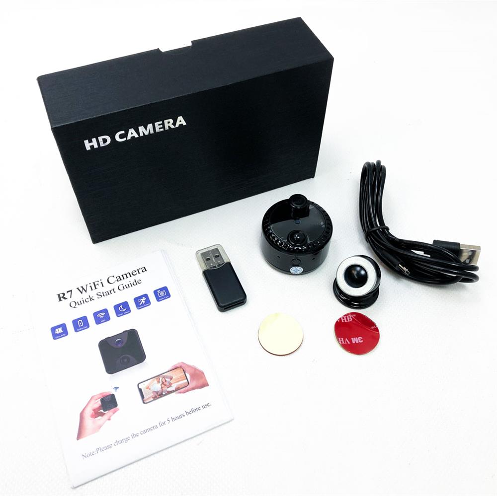 PNGOS Mini Camera 4K HD IP Camera Video Call Camera Security Camera Indoor Outdoor Motion Detection Night Vision Remote Access