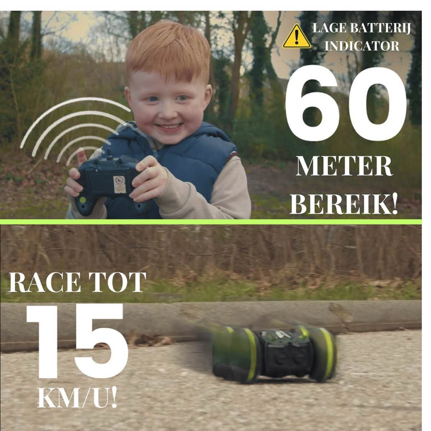 NueNext Ferngesteuertes Auto, wasserdicht, RC-Rennauto, für Jungen und Mädchen, inkl. extra Akku, ideal für draußen.