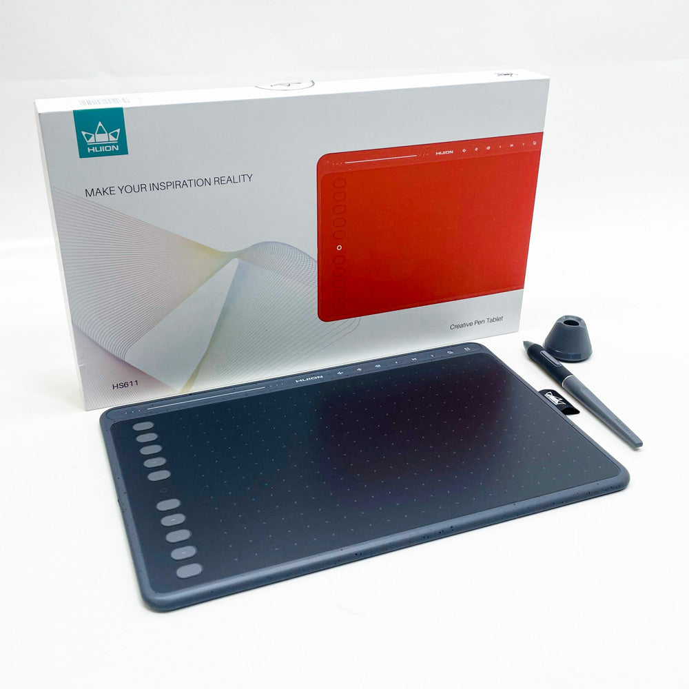 Huion HS611, HS611, Grafiktablett, Verkabelt, 5080 lpi, 258,4 x 161,5 mm, USB, 1 cm, Grau