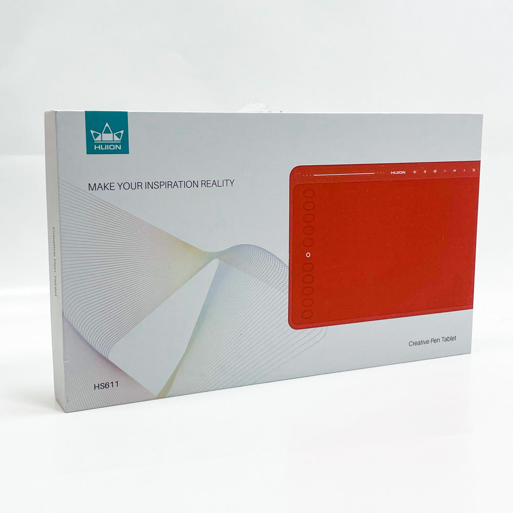 Huion HS611, HS611, Grafiktablett, Verkabelt, 5080 lpi, 258,4 x 161,5 mm, USB, 1 cm, Grau