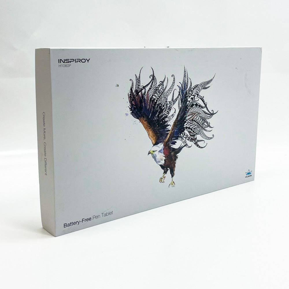 HUION Inspiroy H1060P Grafiktablett 10 x 6,25 Zoll Zeichentablett mit batterielosem Eingabestift 12 Hotkeys für Windows, Mac, Android ideal für Zeichnen, Online-Unterricht, Arbeiten