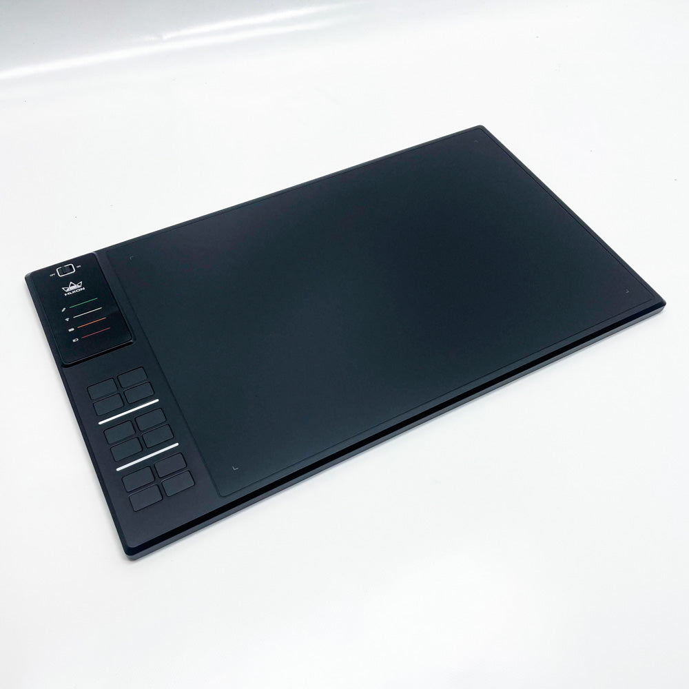 HUION WH1409 V2, Modellnummer WH1409 V2, Grafiktablett, 5080 lpi Auflösung, 350 x 218 mm Arbeitsfläche, USB-Anschluss, 0,3 mm Stiftspitze, kabellos mit 2,4 GHz Verbindung