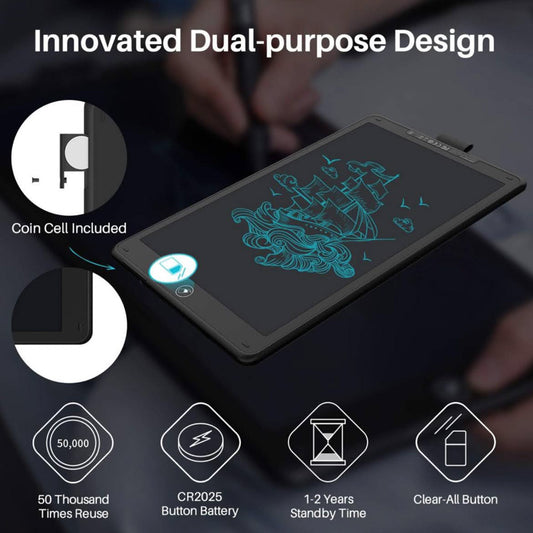 HUION Inspiroy Ink H320M graphics tablet, 16 pressure levels, 2048 sensitivity, ideal for digital drawing. Graphics tablet with graphics display, 11.6-inch screen, Full HD, intuitive drawing experience, perfect color reproduction.