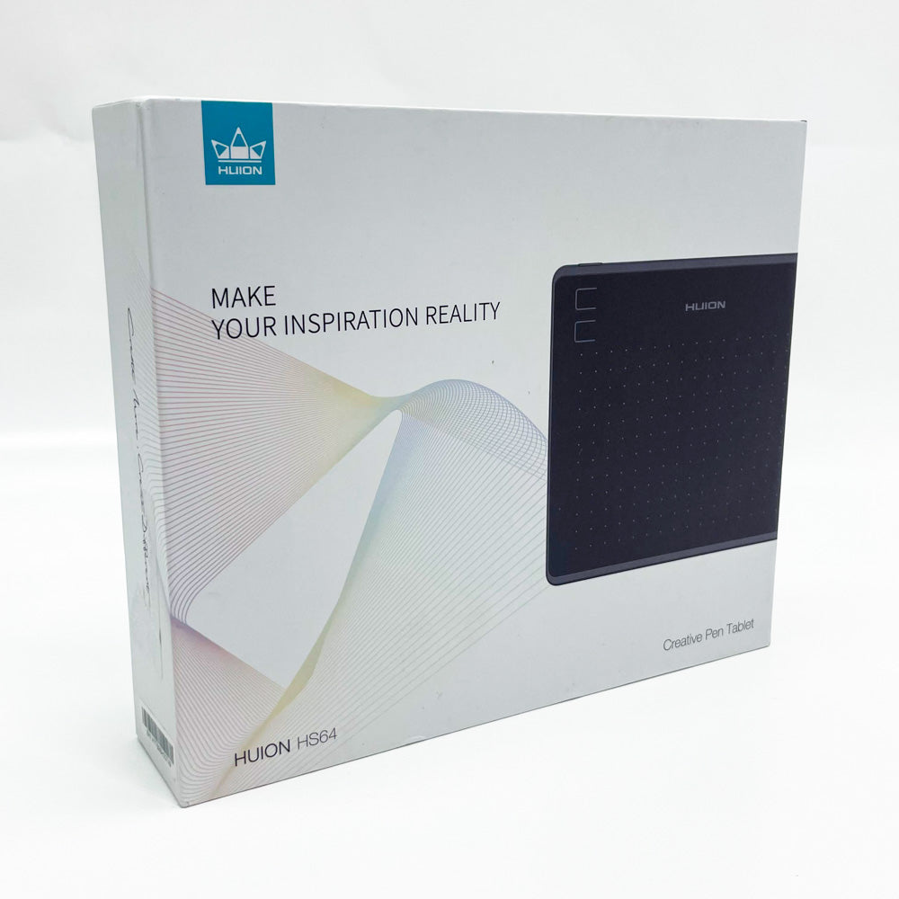 HUION HS64 Grafiktablett 4 Express-Tasten 8192 Druckempfindlicher Stift 6,3 x 4 Zoll Zeichentablett für Win Mac Android Ideal für Digitale Kunst Malerei und Design