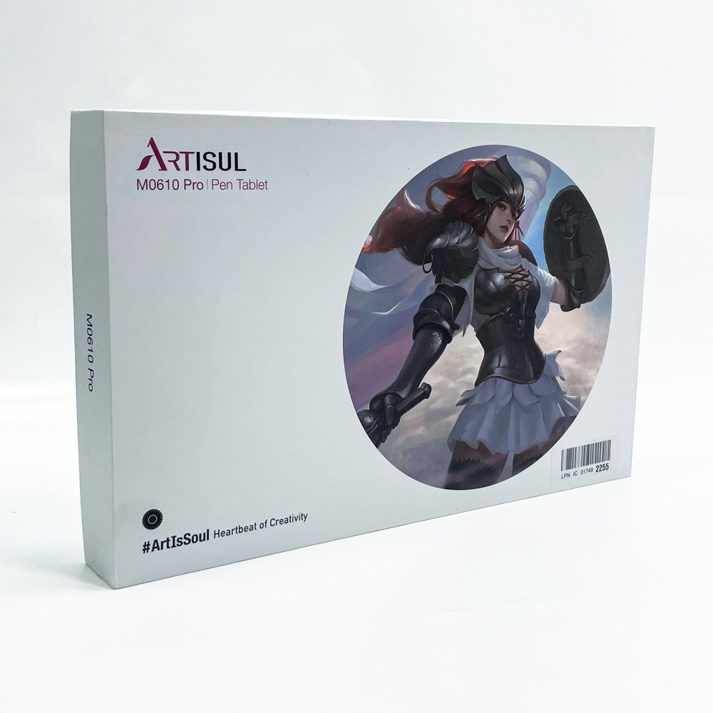 Artisul M0610 Pro 10x6 Zoll Grafiktablett – Präzise Stifttechnologie, 2048 Druckstufen, ergonomisches Design, benutzerfreundliche Software.