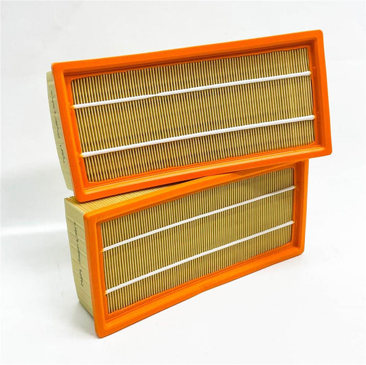 Kärcher NT 65/2, NT 72/2, NT 72/2 Eco, Flachfaltenfilter, Innen, 2x Staubsaugerfilter, hohe Filtrationseffizienz.