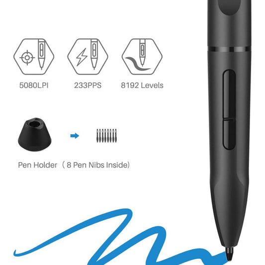 HUION WH1409 Bluetooth Grafiktablett 13.8x8.6 inch großes Zeichentablett zum Zeichnen Gestalten Arbeiten mit Mac PC und Mobilgeräten