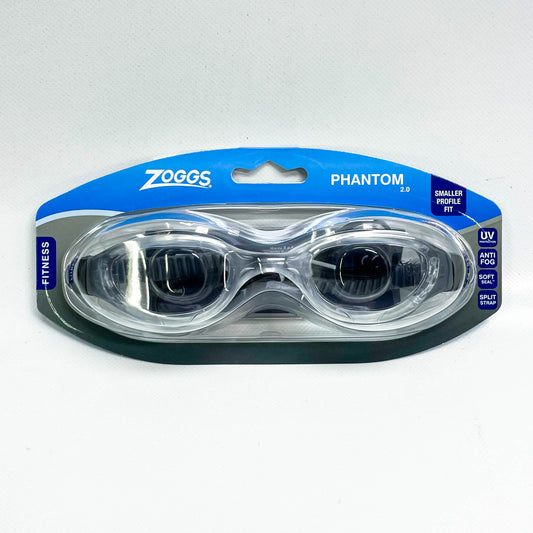 Zoggs Phantom 2.0 S Schwimmbrille, Small Fit, Schwimmbrille, klare Sicht, bequemes Design, ideal für Kinder.