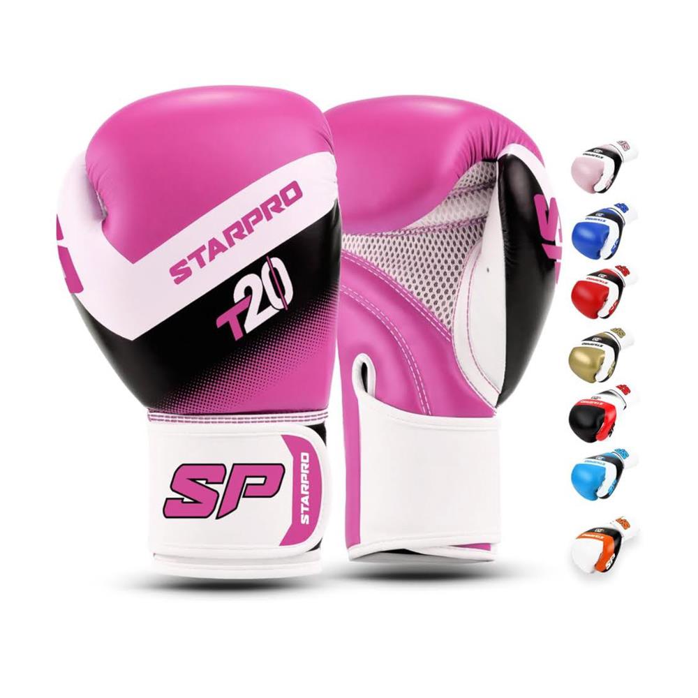 Starpro T20 Boxhandschuhe 14oz PU-Leder Training Sparring Muay Thai Kickboxen Fitness für Männer und Frauen