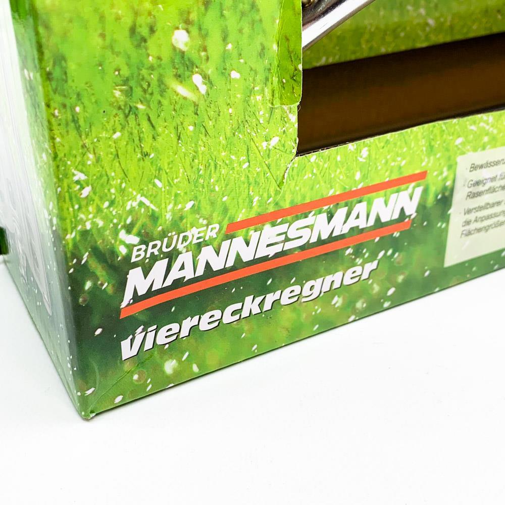Brüder Mannesmann Viereckregner M63625 - effektiver Bewässerungsregner mit variabler Reichweite und robustem Design