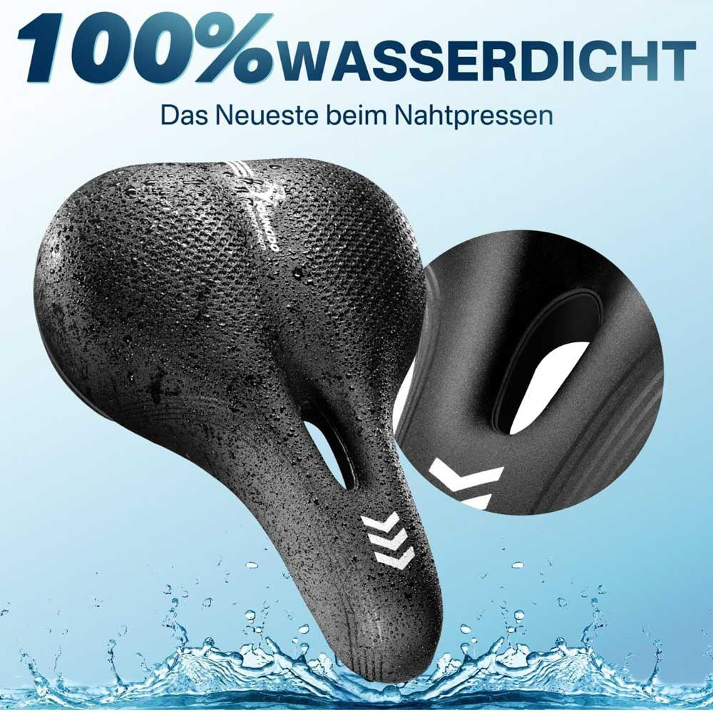 YOUNGDO YD01.0171 Fahrradsattel Bequemer & Ergonomischer Fahrrad Sattel Verbesserte Wasserdichtigkeit Memory-Foam Atmungsaktiv Stoßdämpfend Herren & Damen - Trekking