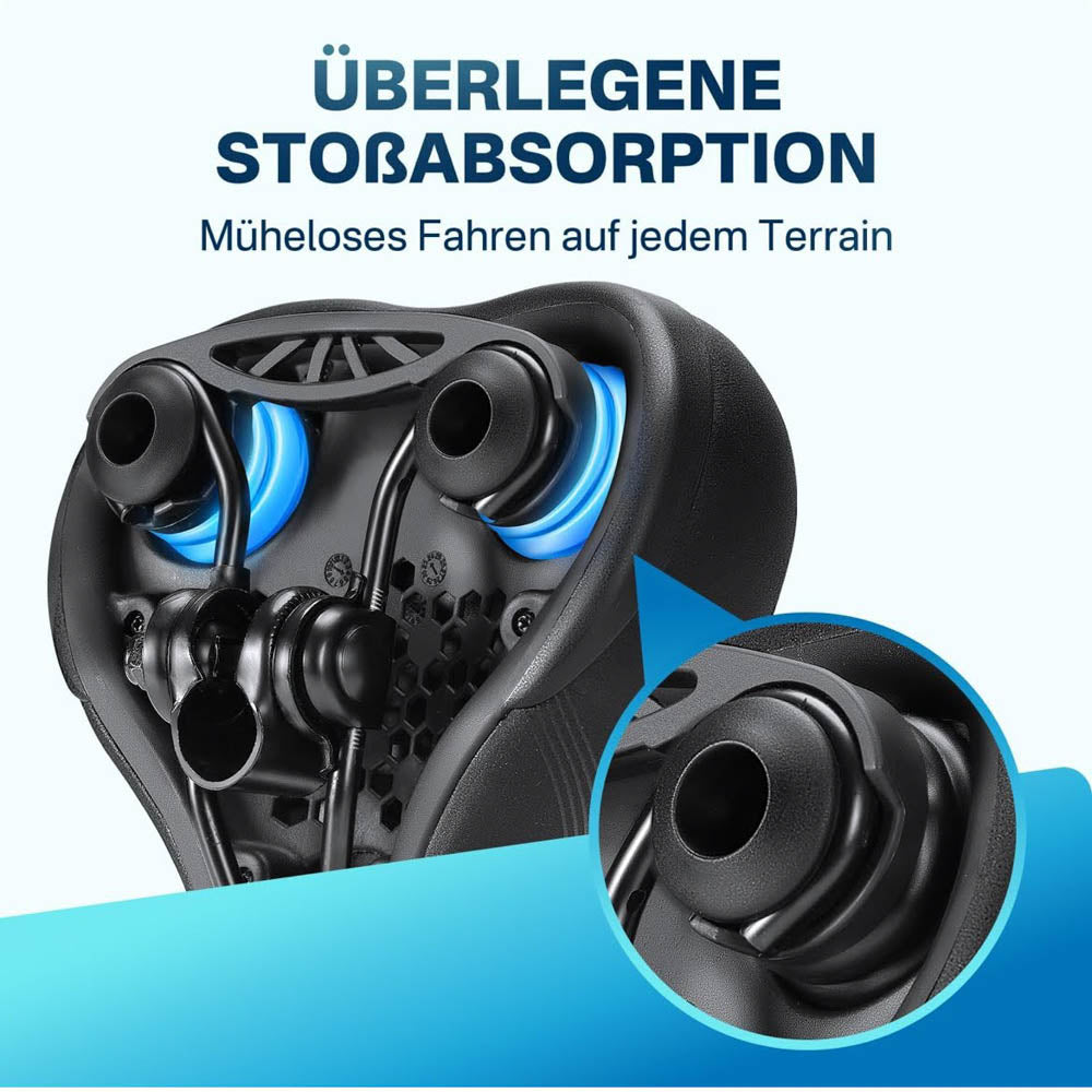 YOUNGDO YD01.0171 Fahrradsattel Bequemer & Ergonomischer Fahrrad Sattel Verbesserte Wasserdichtigkeit Memory-Foam Atmungsaktiv Stoßdämpfend Herren & Damen - Trekking
