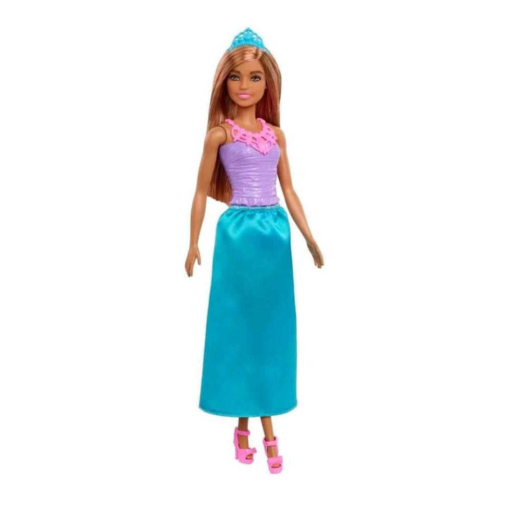 Barbie PRINZESSINNENPUPPE HGR03 mit blauem Kleid
