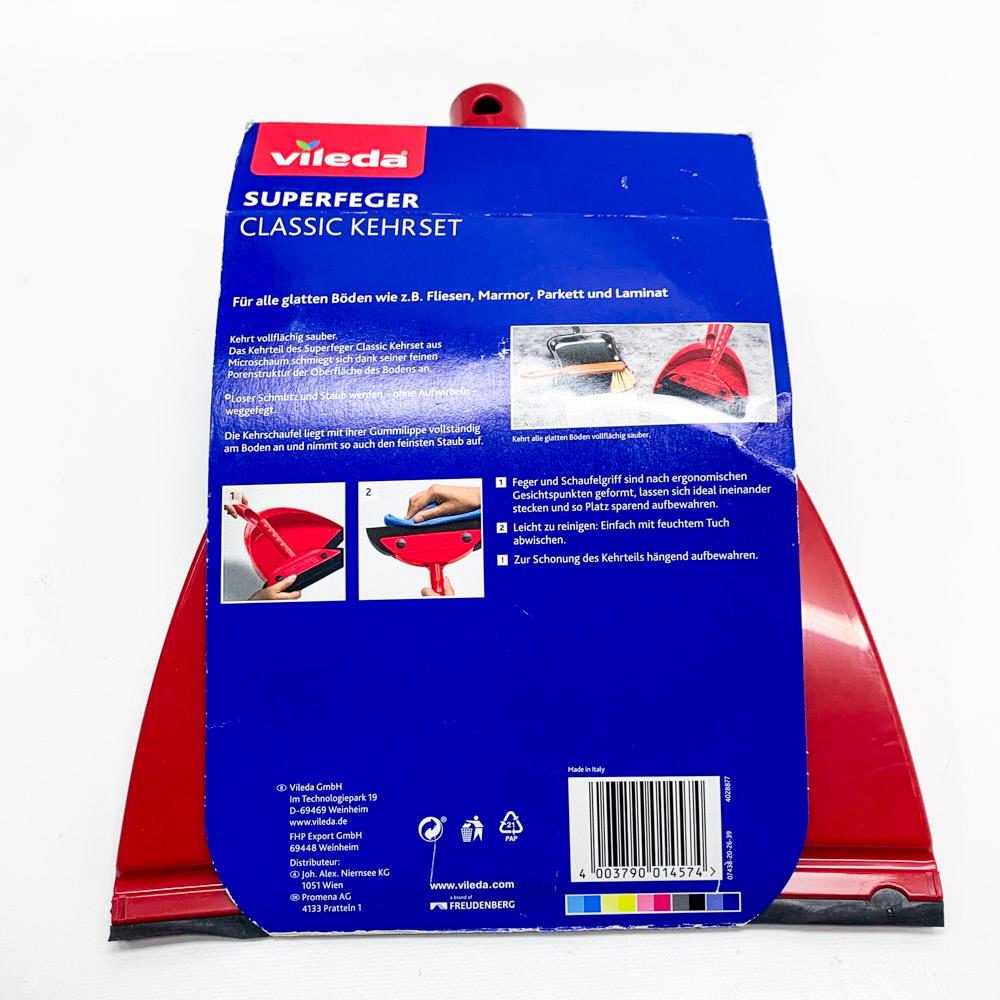 Superfeger Classic Besen von Vileda - Robuster Bodenreiniger mit ergonomischem Griff und langlebigen Borsten
