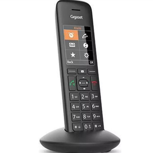 Gigaset C570HX, Schnurloses DECT/GAP-Handgerät, Rufnummernanzeige, Schwarz, Erweiterung für bestehende Systeme.