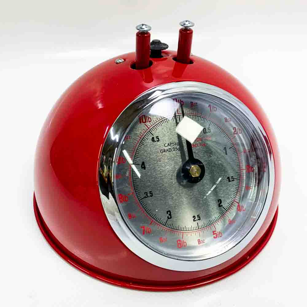 Retro mechanical red metal scale model RM-2020 precision scale with nostalgic design and high accuracy