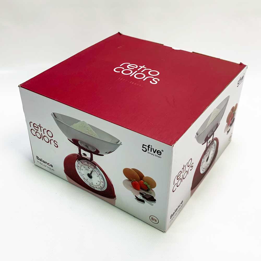 Retro mechanical red metal scale model RM-2020 precision scale with nostalgic design and high accuracy