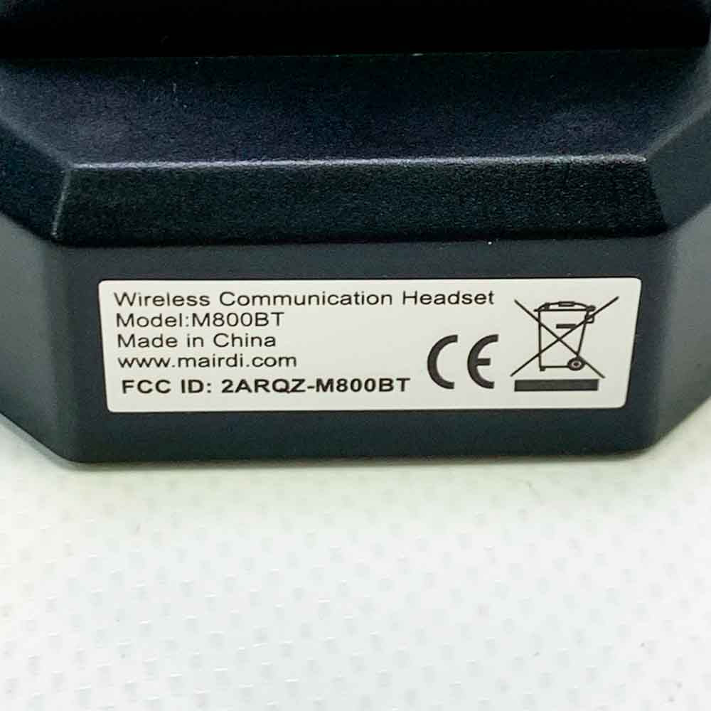 M800BT Wireless Communication Headset Charging Cradle Holder with Fast Charger and Compact Design