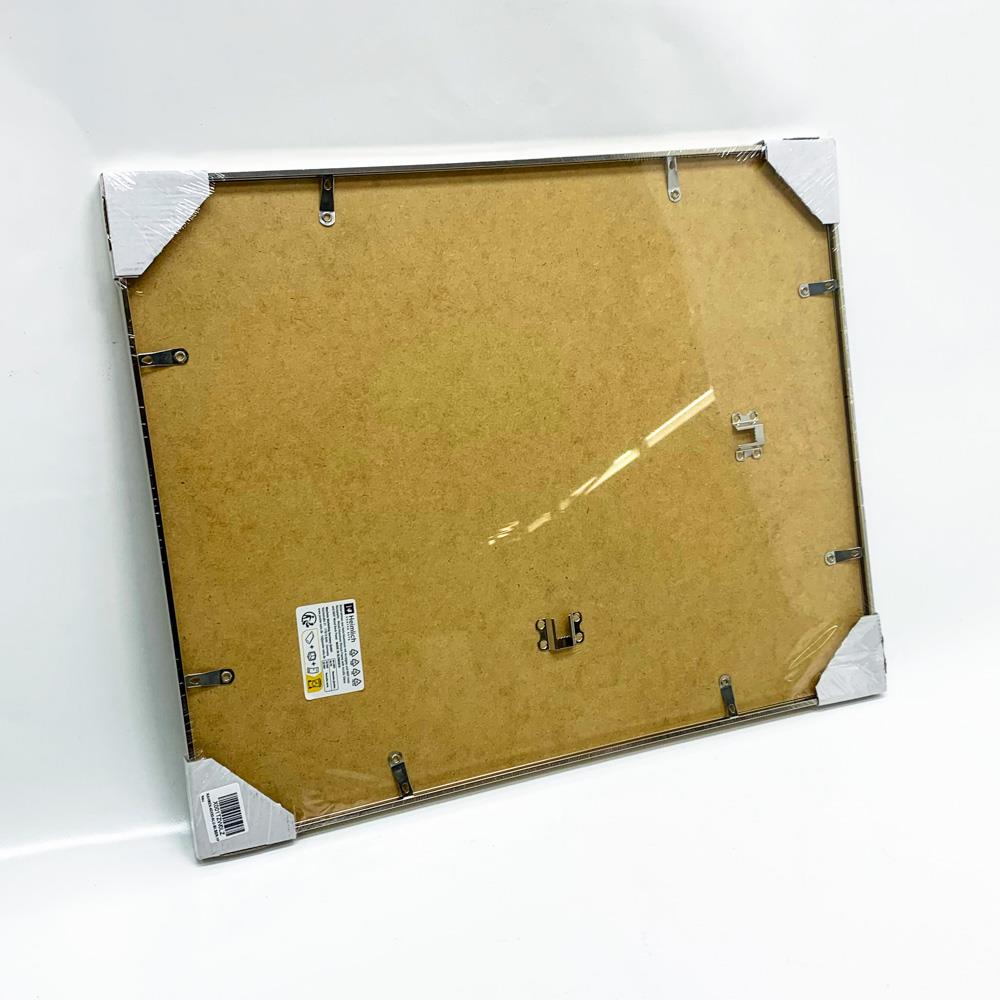 Heimlich® 1x Bilderrahmen 40x50 cm Silber Champagne Metall Rahmen | Dokumentenrahmen 40x50 cm Groß Collage | Aluminium Fotorahmen für stilvolle Präsentation
