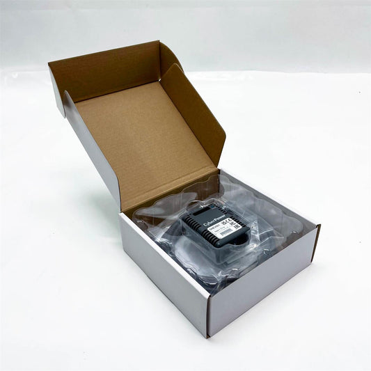 CyberPower SNEV001, Umgebungssensor, RJ45 x 2, 4 Eingangskontakte, misst Temperatur und Luftfeuchtigkeit, kompatibel mit RMCARD205/400.