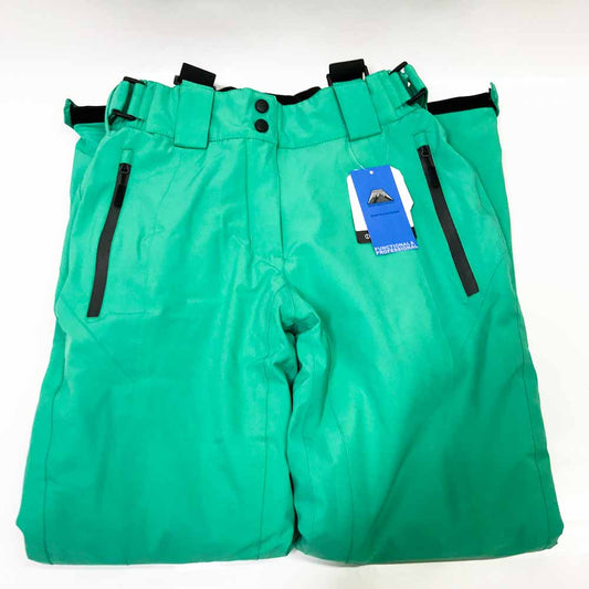 Mapamyumco Damen Snow Ski Latzhose XS Wasserdicht Winddicht Isolierte Skihose Abnehmbar Grün