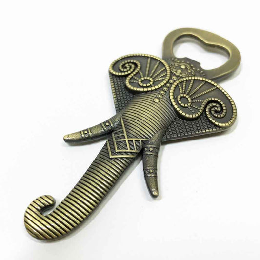 LULLEA Elefant Bierflaschenöffner Geschenke für Frauen Männer, Personalisierte Weihnachtsgeschenke, Geburtstagsgeschenk, Vatertagsgeschenk, Bronze