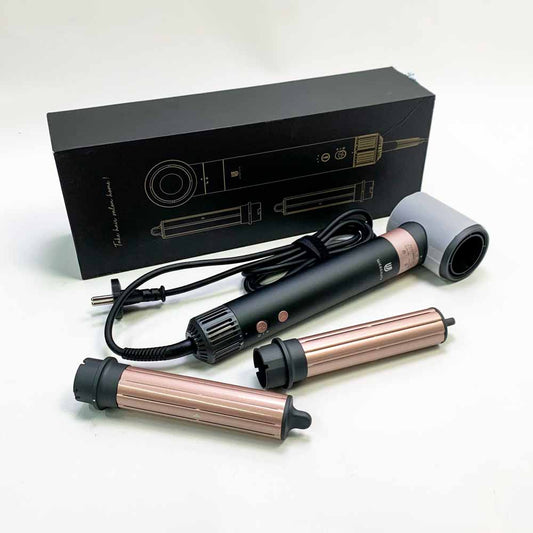webeauty F9 Haartrockner 3 in 1 Ionen & Airstyler 110,000U/MIN Hochgeschwindigkeit 200 Millionen Ionen Fön mit Airflow Lockenstab Automatisch