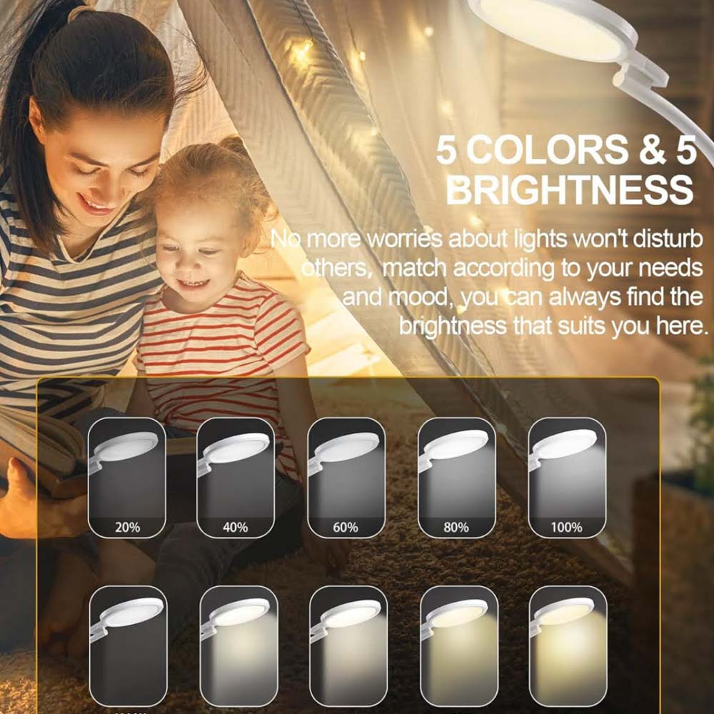 3-in-1 Tageslichtlampe, SAD Sonnenlicht Lampe, Stehlampe mit Fernbedienung, Touch Control, flexibler Schwanenhals, ideal für Lesen und Büro