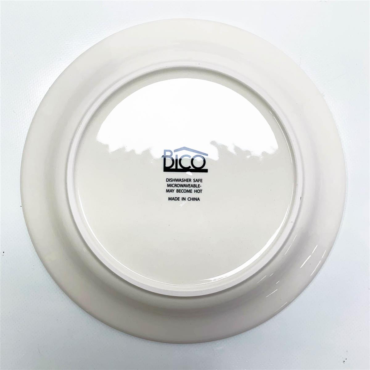 Bico Flower Carnival Ceramic Salad Plate Set 22 cm Set of 4 for Salad Appetizers Microwave and Dishwasher Safe