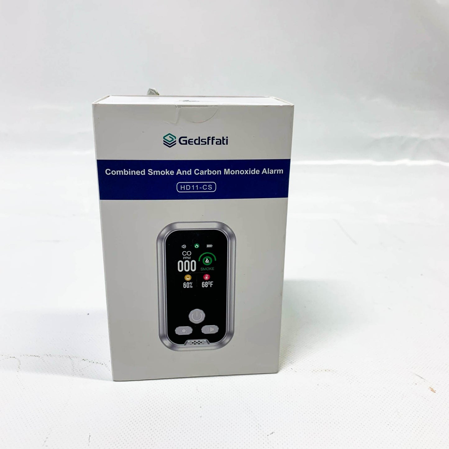 Gedsffati HD11-CS, Kombinierter Rauch- und CO-Melder, Steckermodell, zuverlässig, kompakt, ideal für Zuhause.