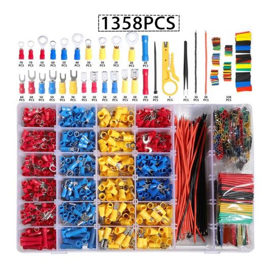 Shengbowi Mixed Quick Disconnect Crimp Klemmen, 22-10 AWG, isoliert, lötlos, Sortiment Kit, vielseitig einsetzbar