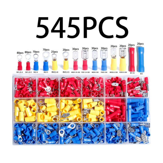 Shengbowi, - , Elektrische Drahtverbinder, Isolierte Crimp Klemmen, Butt Ring Gabel Spate Kugel, Sortiment Kit
