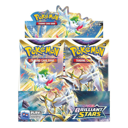 POKEMON Sword & Shield Brilliant Stars Display, 36 Boostertüten, 10 Karten pro Tüte, Sammelkarten, strategisches Gameplay