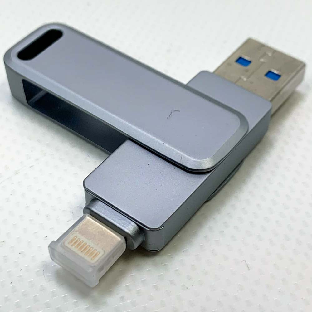 BLANBOK Apple USB Stick 128G External Storage Stick for iPhone with Lightning Backup for iPhone/iPad/Android/PC