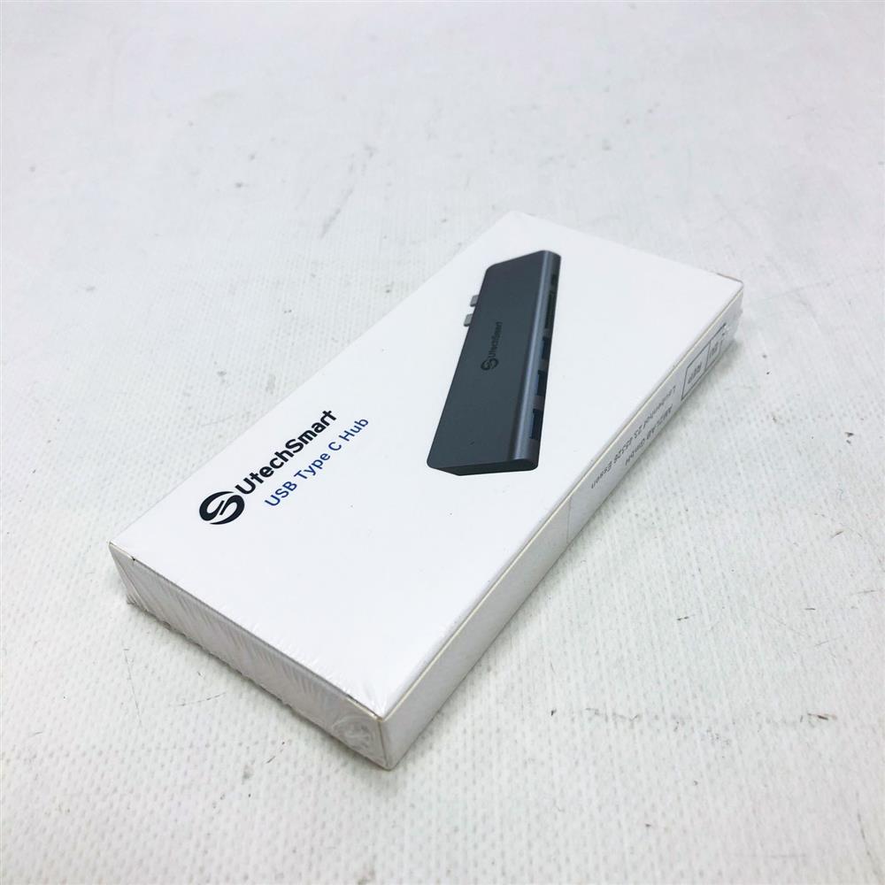 USB C Hub Aluminum Thunderbolt 3 Type C Adapter 7 in 2 with 3 USB 3.0 & USB 2.0 Ports TF SD Card Reader PD Compatible with MacBook Pro Air 13'' 15'' 2018 2019 2020