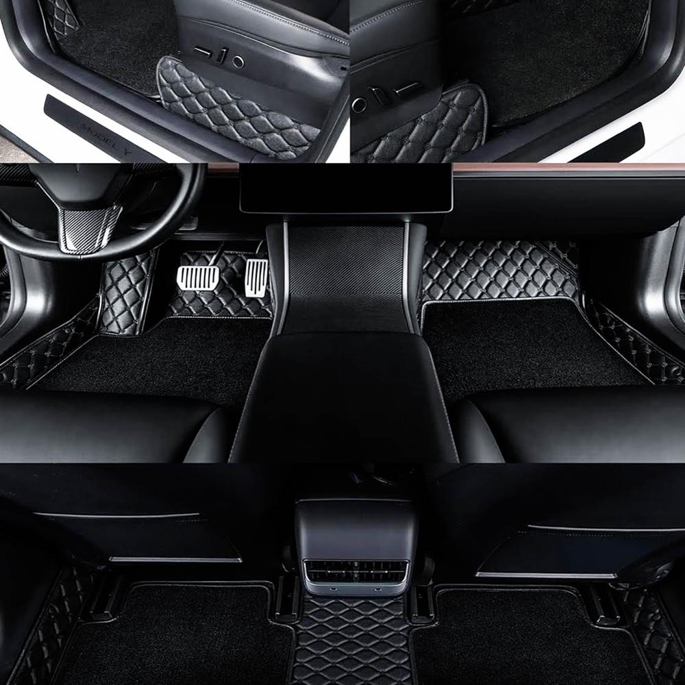 topfit Tesla Model Y Fußmatten Kofferraummatte Allwetter Set 2021-2024 2 Set von Tesla Mattens