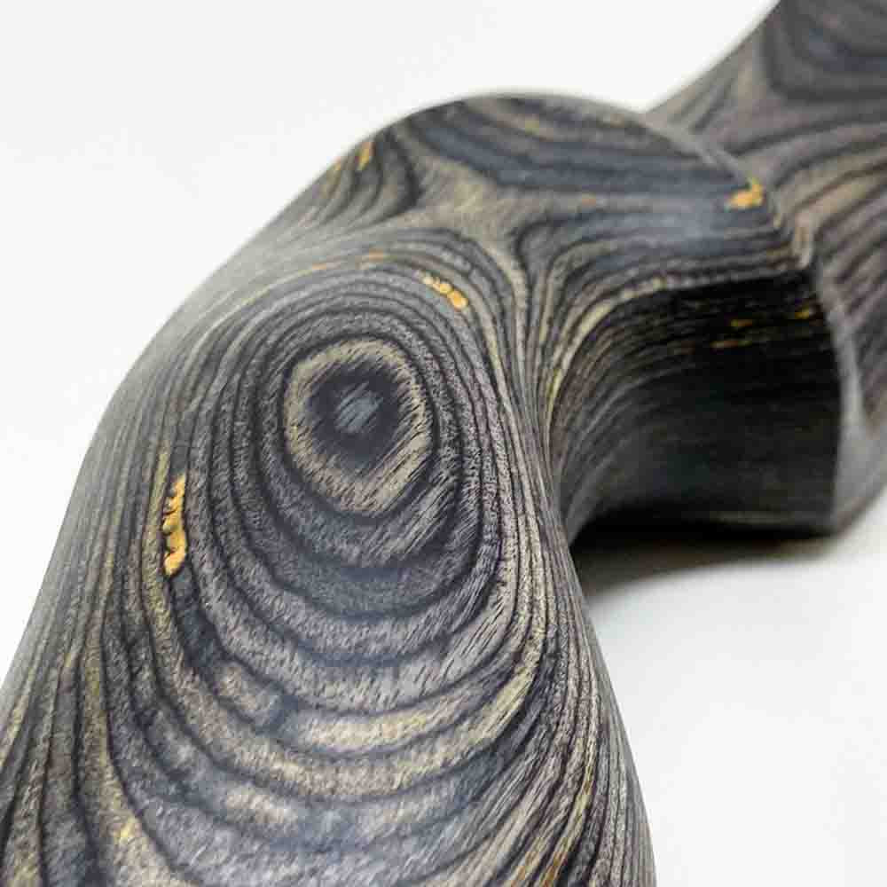ZSHJG Recurvebogen RH 30 Zoll Holz Riser Rechtshand Bogen Mittelteil mit ergonomischem Griff für präzises Bogenschießen (Black)