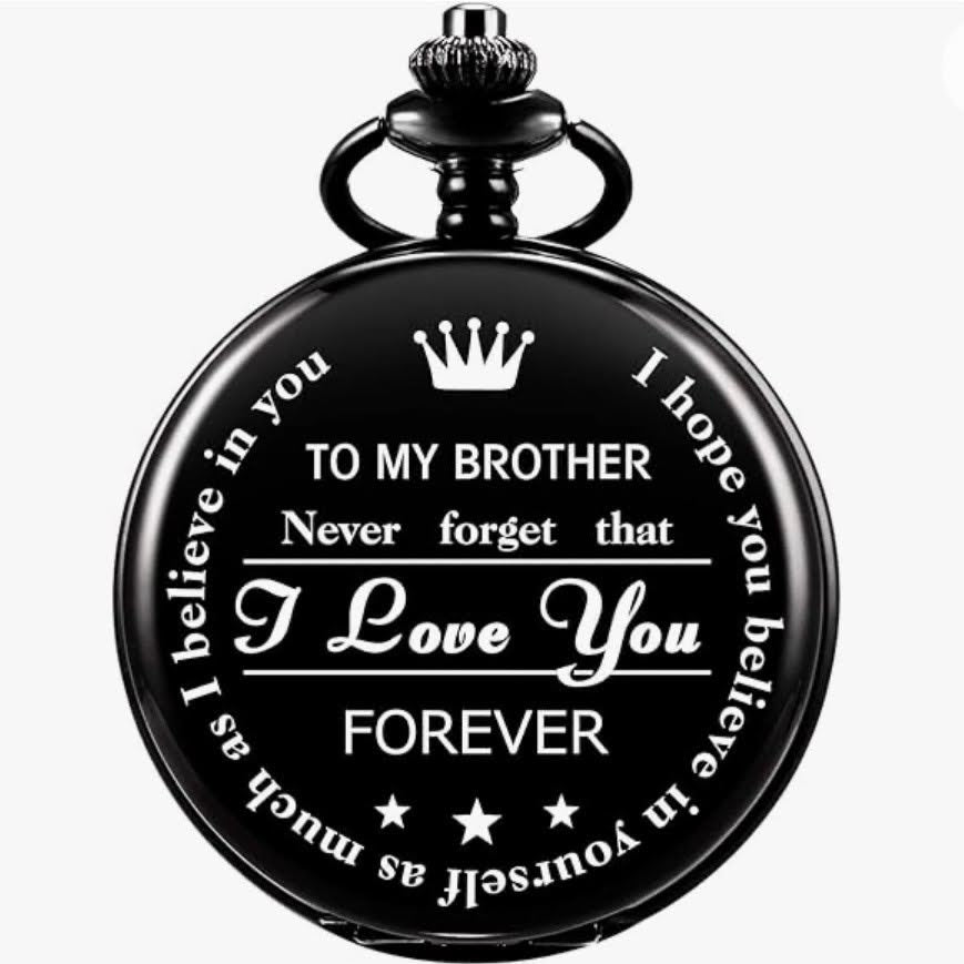 ManChDa pocket watch with engraving customizable vintage pocket watches with chain for men brother gift birthday gift beautiful gifts for the family