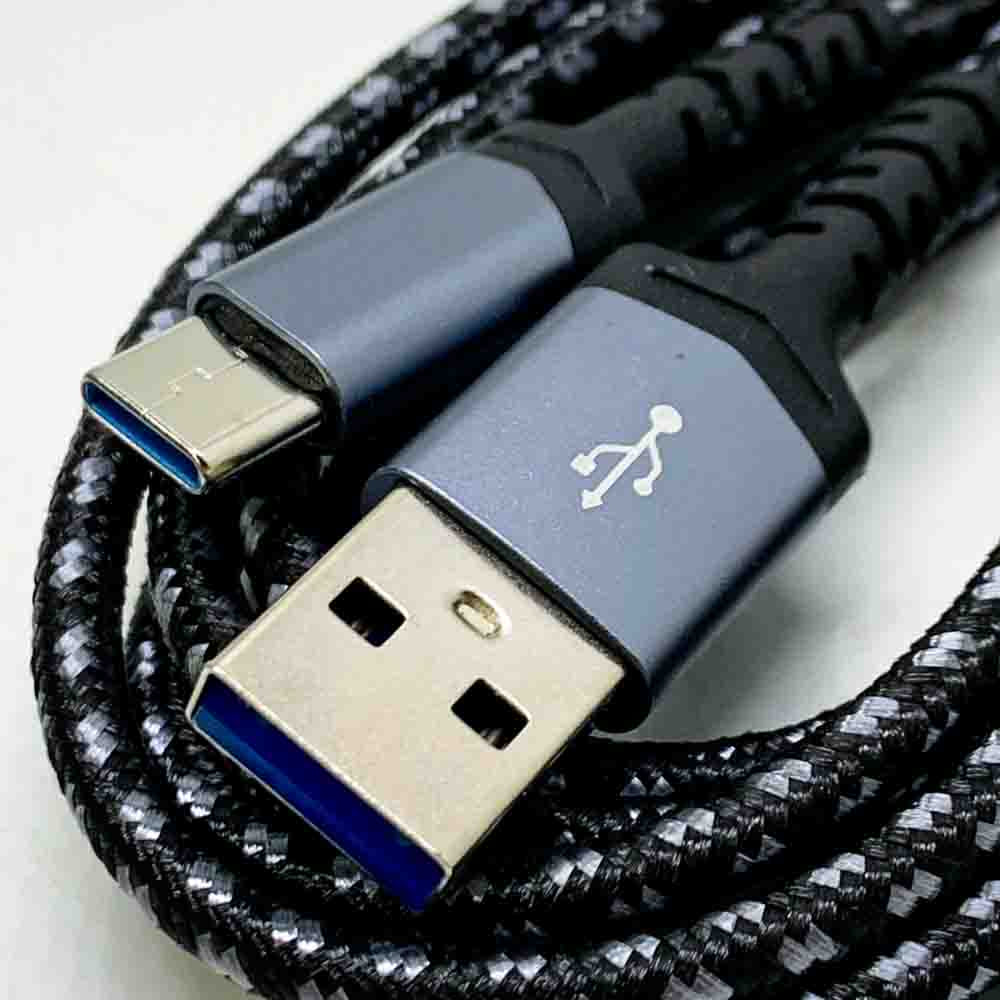 USB C cable 2 pieces (2M and 3M) for Samsung, iPhone and much more - USB Type-C fast charging cable with high-speed charging and data transfer
